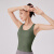 DK一体式防震防下垂运动背心健身女士大码运动内衣女学生文胸8015 橄榄绿 S（适合95斤以内）
