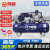 鸣固 空压机皮带机 220V工业型气泵皮带式气泵空气压缩机高压气泵喷漆泵蓝配银 W-0.36/8(单相）3KW-220V