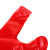 兰诗（LAUTEE）FH-1159 红色手提垃圾袋 酒店商用背心垃圾袋 48*70cm*100只装