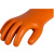 双安 25kV橡胶绝缘手套 带电作业用绝缘手套 橙色 均码