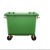笛芳 660L大型户外垃圾桶加厚桶户外大号环卫垃圾车 特大垃圾分类垃圾桶 绿色 660L