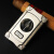 JIFENG精治多用途高级雪茄刀 V型切口带烟托打孔器一体 银色
