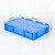 金兽EU物流箱GC3233储物箱零件盒600*400*120mm蓝色翻盖