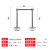 铦铓隔离带伸缩带一米线栏杆不锈钢围栏排队护栏安全线警戒隔离柱 单层不锈钢（单个立柱价格） 印字定制联系客服