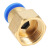 纳仕德 DL148 铜质内牙接头 PCF气动螺纹直通快插接头 PCF8-03(10个装）
