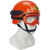 森林消防森警头盔扑火灭火防护阻燃抢险救灾统型带面罩披肩  红色 加护目镜款