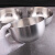 ULKNN德国18/10不锈钢面碗汤盆304和面盆洗菜搅拌盆可加热汤碗火锅盆 18cm三层钢汤碗 0ml