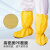 LISM防滑鞋套防靴套危化品防护学品 碱化液体PVC耐酸防水防化车间 黄色100双 均码