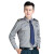君御 保安服衬衣保安制服夏装套装衣服物业夏季工作服 灰色长袖(含配件) 175/XL