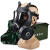 素界fmj05型防毒面具防核辐射防生化毒烟毒雾粉尘MF11B全面罩 迷彩包