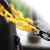 优易固警示链塑料路锥链条 黄黑2米4条装