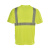 安大叔 JJ-E774 荧光黄圆领短袖反光T恤 3M安视透气反光材料 涤纶鸟眼透气面料 定做 L码 1件