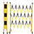 希万辉 可移动电力施工程安全玻璃钢绝缘管式伸缩围栏施工隔离栏折叠管式隔离防护栏 红白色高1.2m长3.5m