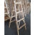 装修实木木梯人字梯双侧水电走梯室内室外工程木梯直梯置物架 1米轻便型2.5*4.5