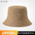 玖慕（JIUMU）防晒帽女夏季女士遮阳帽渔夫帽太阳帽防紫外线帽子双面可戴 CW023 卡其色