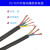 YZYC国标铜芯橡套软电缆2/3/4/5芯1.5/2.5/4/6平方橡皮线橡胶线 4*6