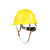 监理安全帽工地男领导建筑工程头盔abs旋钮定制logo 红色