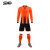 捍升运动套装 长袖足球服套装定制男女大学生比赛速干透气训练服 橙色