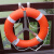 吉斯迈瑞 船用标准型国标实心塑料救生圈大浮力大人2.5 救生圈铁质支架烤漆