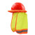 冰禹 BYlj-95 夏季遮阳帽 反光条警示帽套 荧光红(不带安全帽)