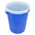 中典 YJ-E085 圆形水桶 塑料桶储物收纳桶酒店厨房大号环卫物业垃圾桶 蓝色100升无盖