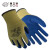 赛立特安全/SAFETY-INXS【企业专享 】L22110 黄色涤棉内胆掌浸蓝色乳胶劳保手套 （12双）9码
