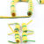 1单芯黄绿双色线弹簧线接地线伸缩线1.52.5平方纯铜电源线弹弓线 定制端子或夹子另收费