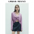 UR新款女装气质扭结V领显瘦短款针织衫WG45R9BN2008 藕紫 L