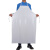 加厚白色围裙防水围裙防油围裙PVC工业防酸碱围裙耐磨级围裙 白色厚版120*80