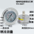 上海天川耐震轴向带边浸油式压力表YN-60ZT液压抗震压力表stcif 压力真空-0.1-0MPA