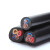 【XINLAN】电线电缆护套线系列RVV2*0.5平方国标二芯多股铜芯绝缘软线电源线家装照明线电工信号线黑色 90米