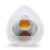 LISMST-AG/AX系列硅胶橡胶防尘口罩半面罩过滤棉防PM2.5雾霾工业粉尘 AGX.C  (活性炭KN90)10片装
