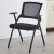 链工 办公椅子带靠背可折叠会议椅软靠背软坐垫扶手座椅 黑色520*600*850mm