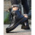 西马驼（XIMATUO）高帮 马丁靴情侣2024新款冬季英伦风潮流韩版工 BK-68018黑色 38