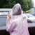 百舸 一次性雨衣成人透明连体徒步男女便携户外雨披地摊夜市简易防护雨衣服颜色随机发 6件 带帽绳
