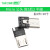 USB接口母座公头方口MICRO接头插座连接器A型B型贴片直插弯针直针 MICRO公头-后2脚(10个)