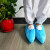紫羲ZXFH.NET一次性无纺布鞋套低帮男女通用防滑防尘耐磨脚套 （蓝色）系带款均码厂家直销 浅蓝色 10双一包