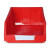 和崟 A5组立零件盒红色 组合式收纳盒塑料物料盒 工具螺丝盒分类盒库房仓库斜口收纳盒
