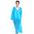 厚创 一次性加厚雨衣PEVA超防水雨衣纯色便携随身防水雨衣 蓝色