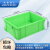 米奇特工 塑料周转箱 仓储物流箱工具零件整理盒物料收纳盒 外尺寸410*310*150 绿色