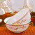 传世瓷 传世瓷 碗碟套装家用景德镇欧式骨瓷碗筷陶瓷器吃饭套碗盘子中式砂锅组合餐具 碗盘套装 天鹅湖60件 60头豪华套装
