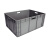 EU箱汽配周转箱塑料收纳零件盒加厚物流箱 灰色800*600*340mm