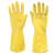 南洋 胶手套牛筋乳胶手套加长加厚	黄色 大号 单位：双 货期25天