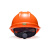 梅思安/MSA安全帽 工地头盔 新国标 建筑 领导 ABS加厚透气 防砸 穿刺 防震 橙色 V-Gard超爱戴1顶 支持印字