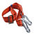 电工安全带高空施工保险带单腰爬杆爬树专用腰带双保险围杆保险绳 深红色