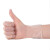 俊滢（JUNYING）一次性防护手套PVC 透明手套  100只/袋 12寸 透明 12寸 