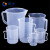 固乡 透明量杯带刻度杯 高硼硅塑料计量杯 150/250/500毫升测量杯1000/2000/5000容量杯（250ml）