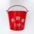 加厚型消防黄沙桶烤漆锹桶铁桶消防器材 消防半圆桶专用桶 8L圆桶