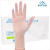 英科 一次性手套PVC检查防护手套 指尖加厚 透明色XL码 50双/盒   10盒/箱