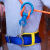 消防逃生腰带户外登山攀岩套装儿童安全带半身保险带高空作业绳 后挂腰带+10毫米10米长保险绳